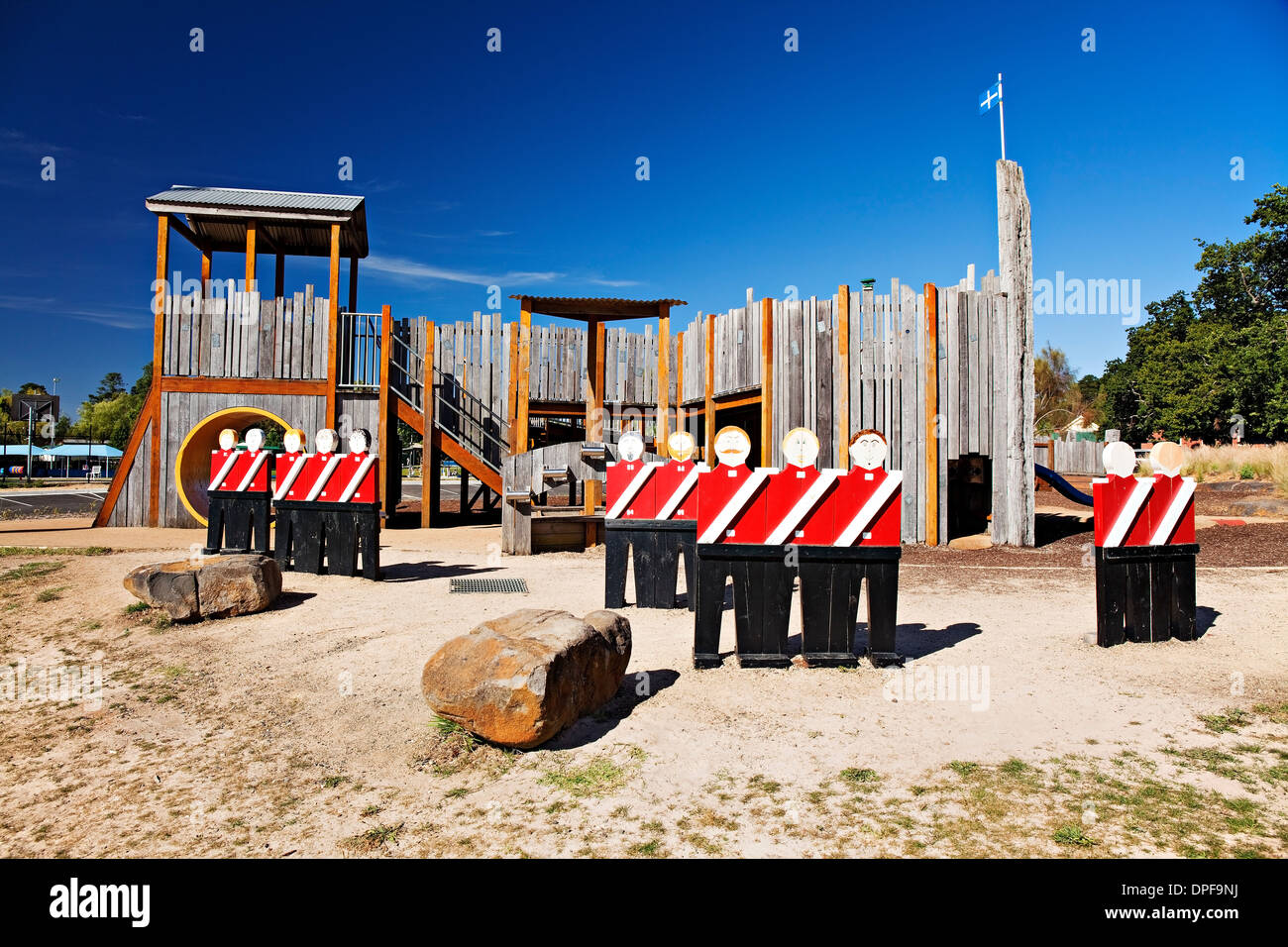 Ballarat Australia / A children`s playground at the site of the Eureka